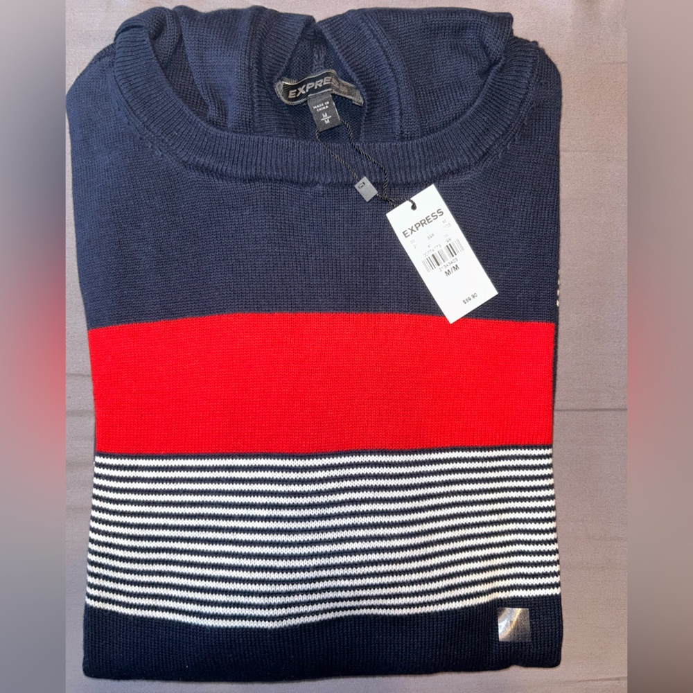 Express NWT Medium striped sweater